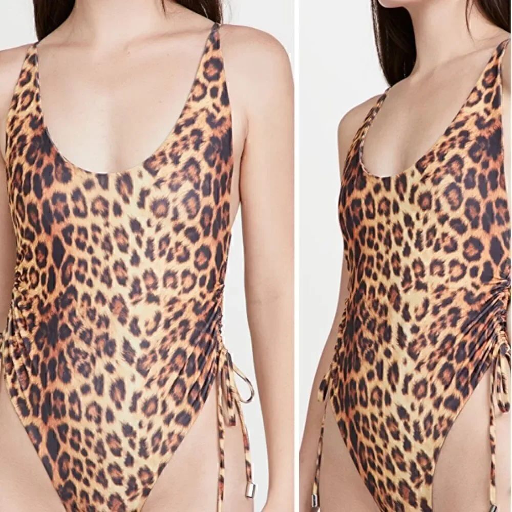 NEW Jours de Sable Sally leopard print one piece swimsuit
